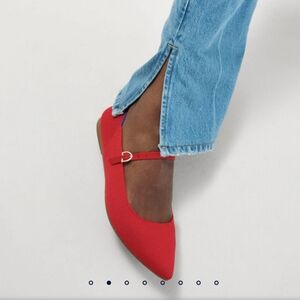 Like New Rothy’s The Point Mary Jane II – Red Crisp (Size 7.5)